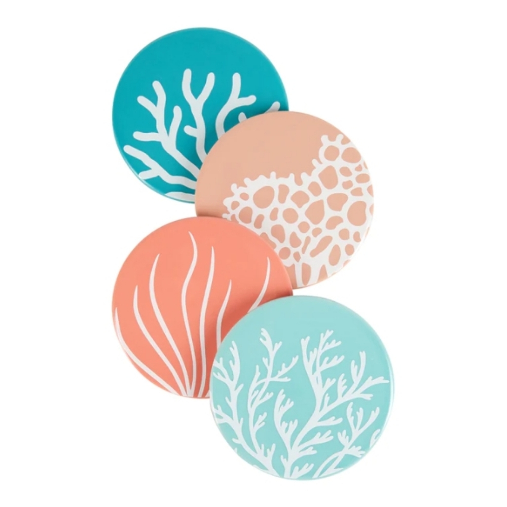 Chic & Tonic Coral Sea Collection Coasters